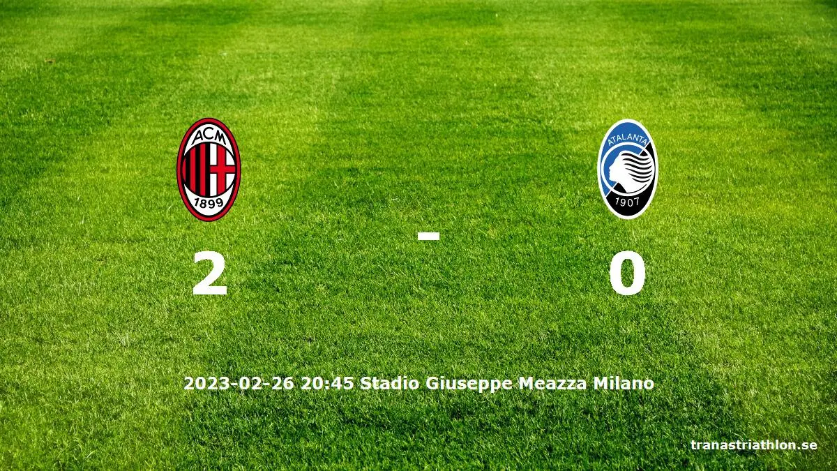AC Milan mot Atalanta tidslinje och laguppställning