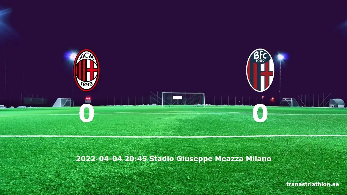 AC Milan mot Bologna tidslinje och laguppställning