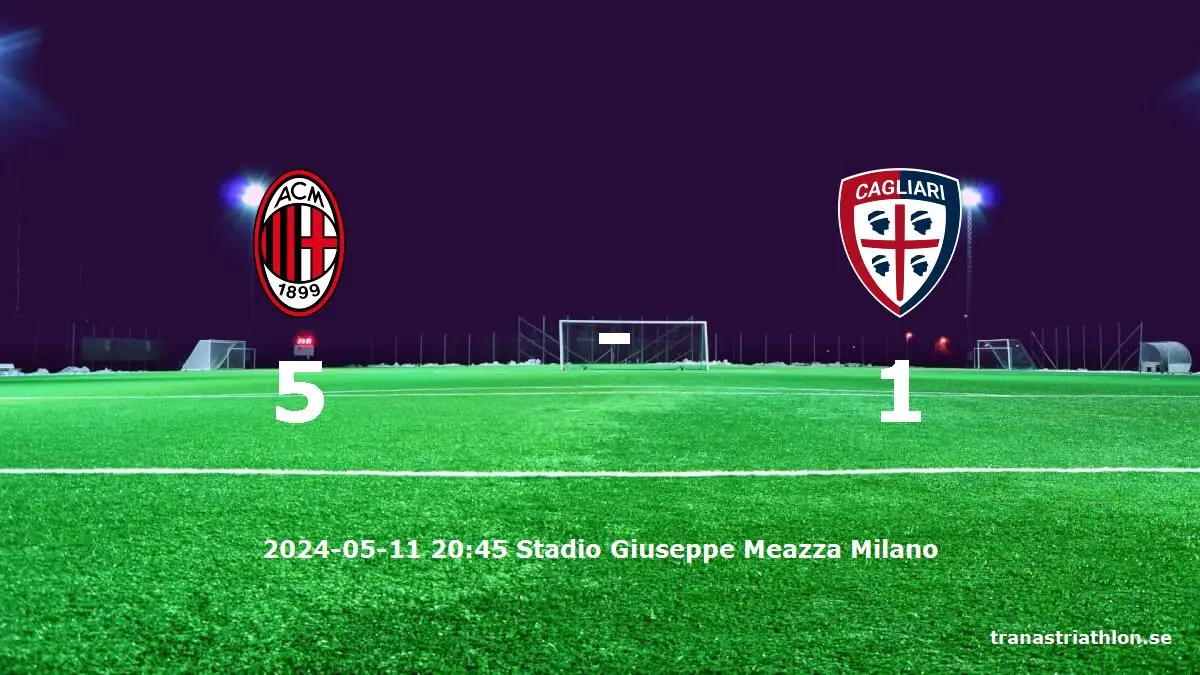 AC Milan mot Cagliari tidslinje och laguppställning
