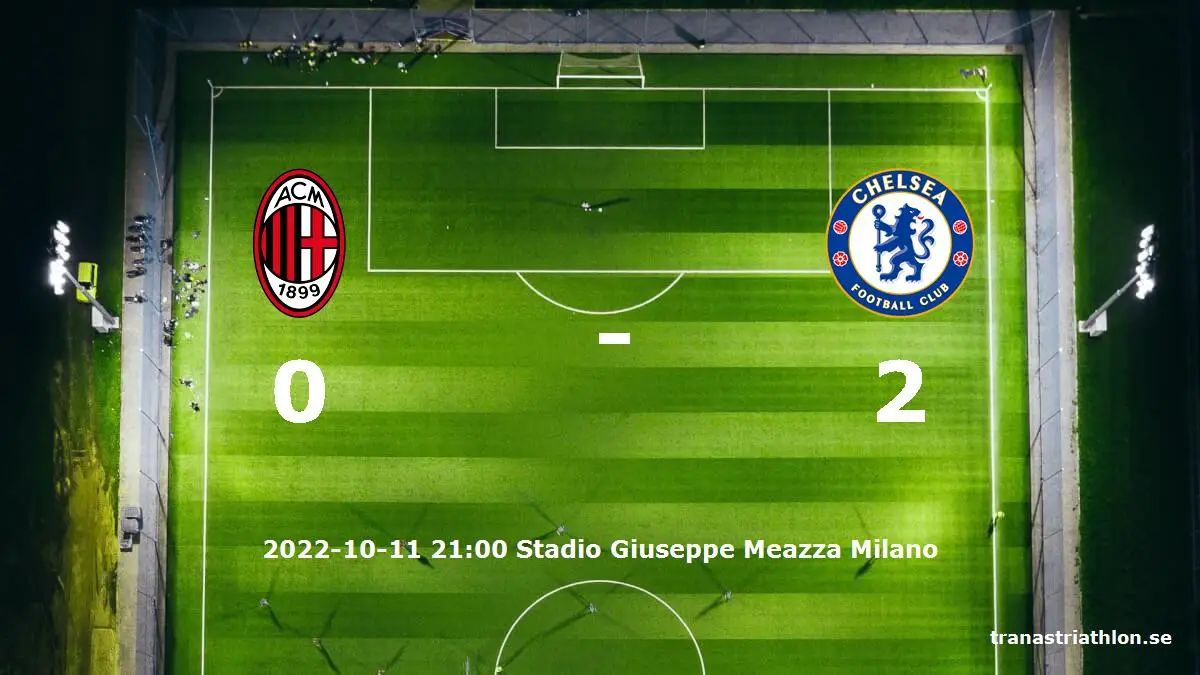 AC Milan mot Chelsea tidslinje och laguppställning