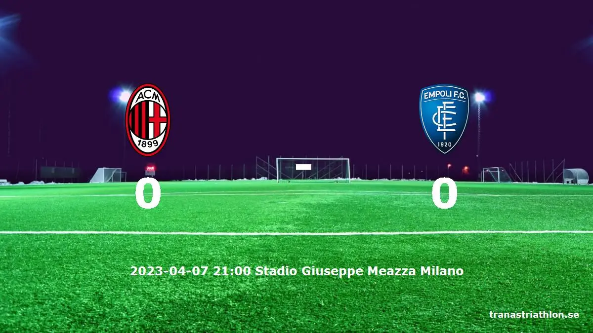 AC Milan mot Empoli tidslinje och laguppställning