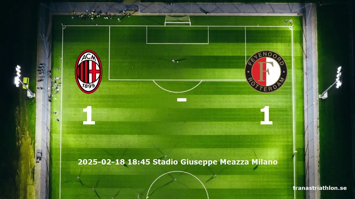 AC Milan mot Feyenoord tidslinje och laguppställning