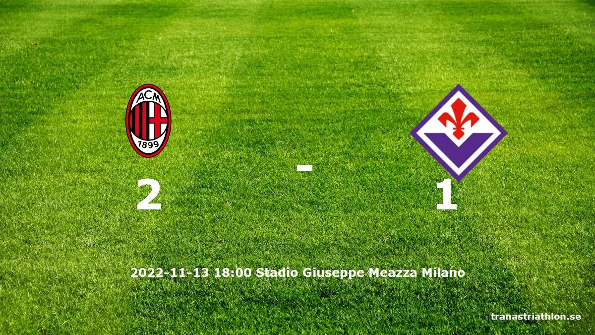 AC Milan mot Fiorentina tidslinje och laguppställning