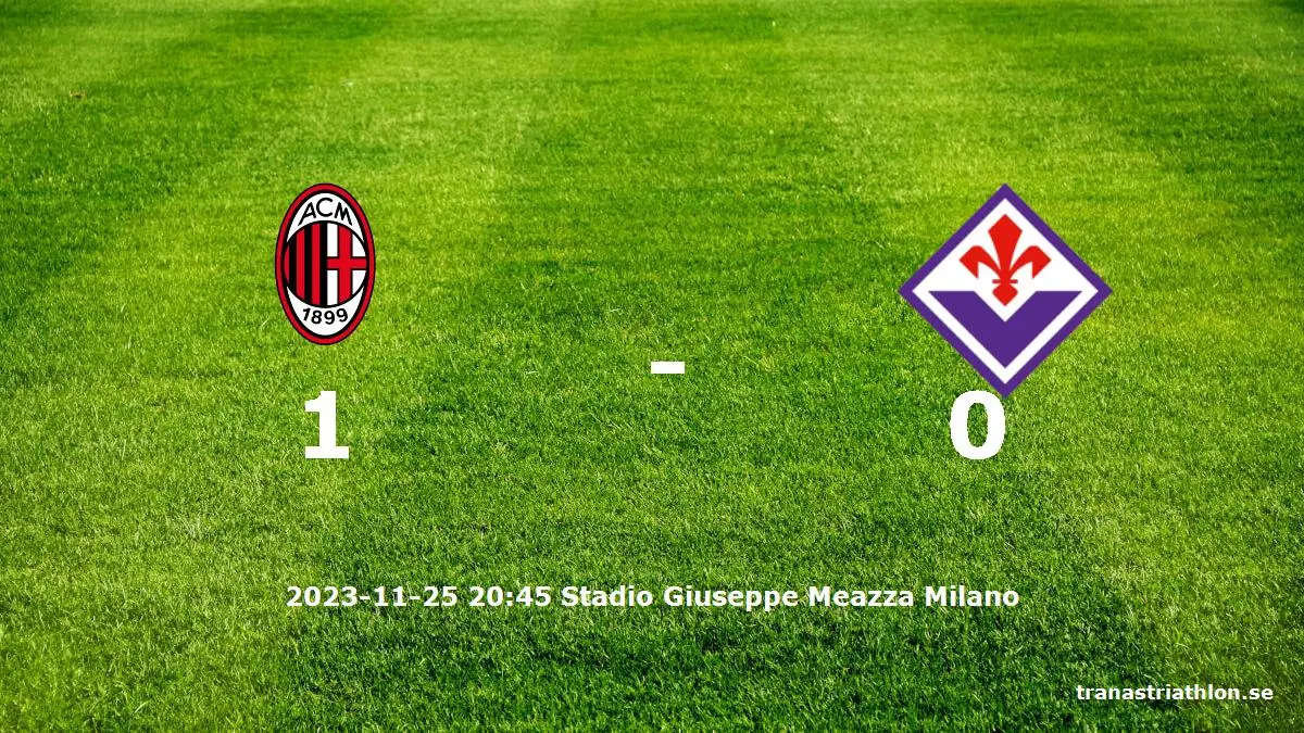 AC Milan mot Fiorentina tidslinje och laguppställning