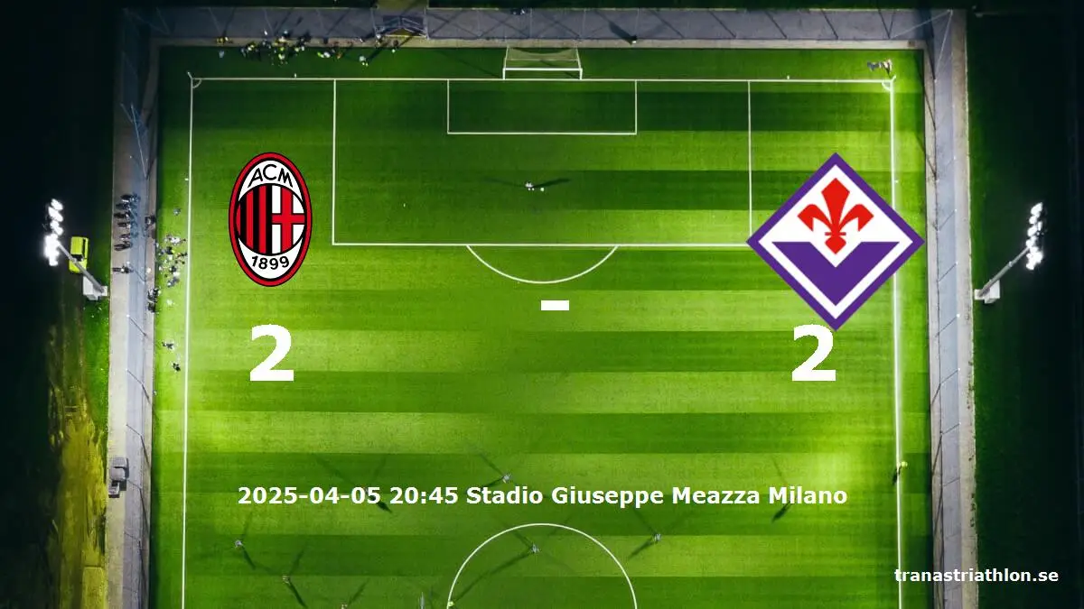 AC Milan mot Fiorentina tidslinje och laguppställning