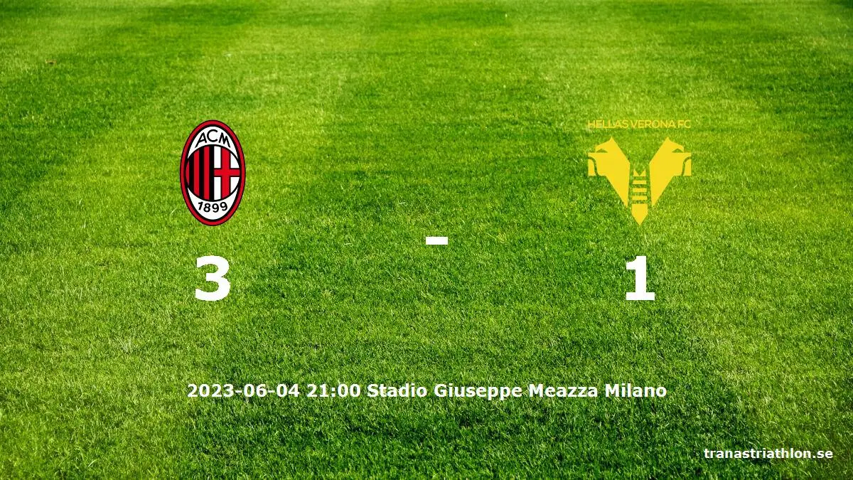 AC Milan mot Hellas Verona tidslinje och laguppställning