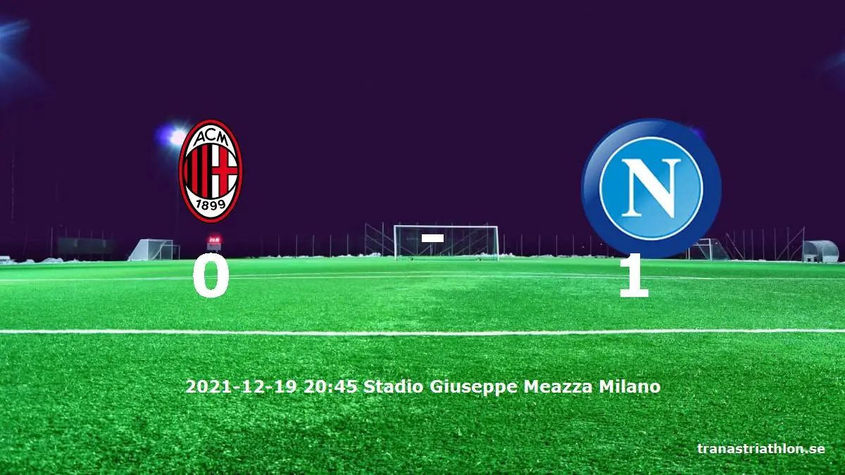 AC Milan mot Napoli tidslinje och laguppställning