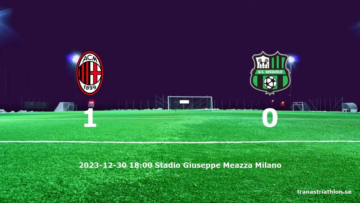 AC Milan mot Sassuolo tidslinje och laguppställning