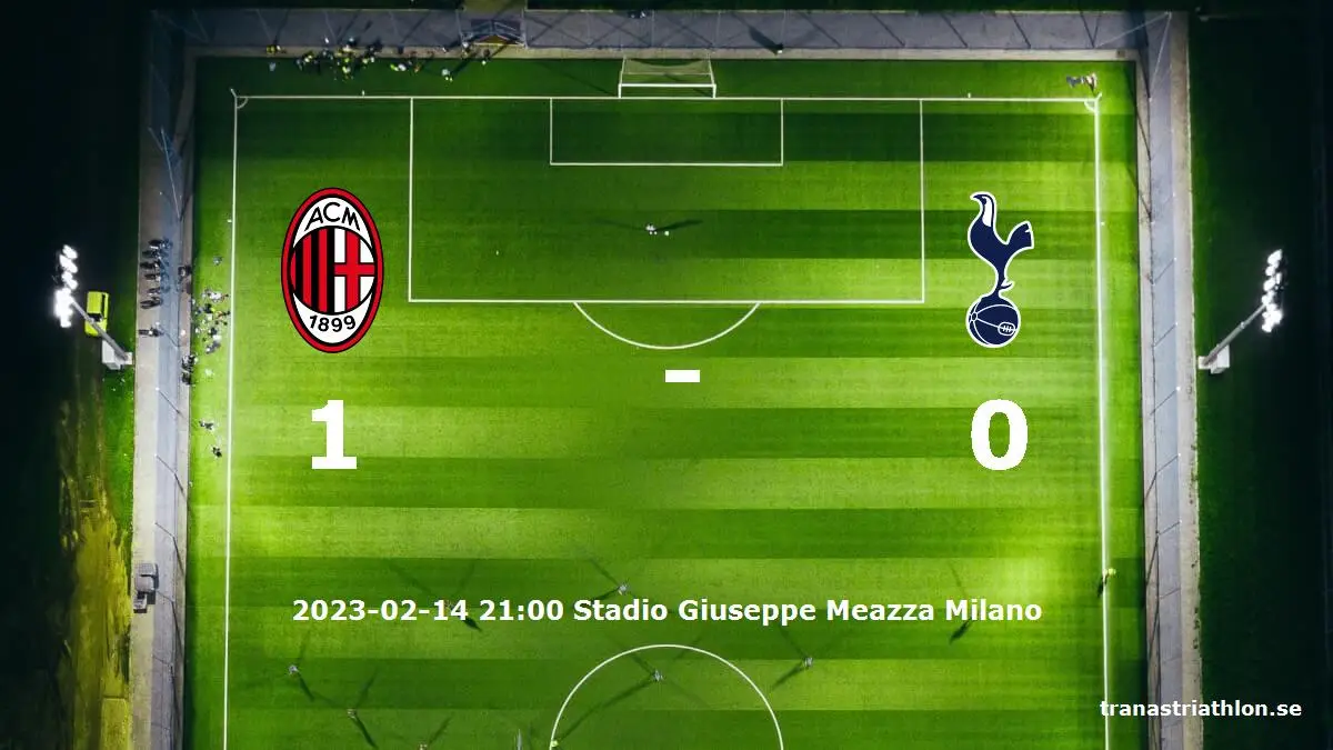 AC Milan mot Tottenham Hotspur tidslinje och laguppställning
