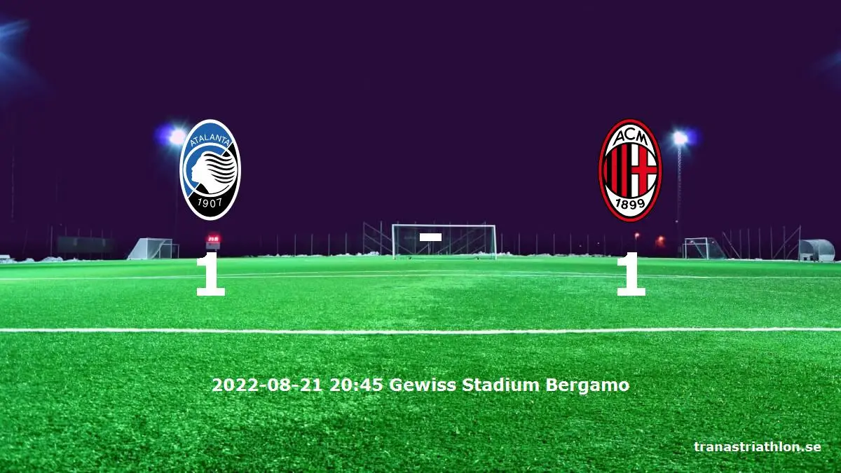 Atalanta mot AC Milan tidslinje och laguppställning