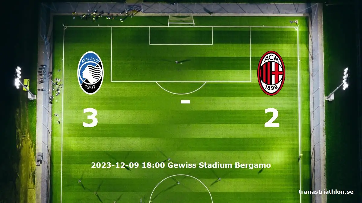 Atalanta mot AC Milan tidslinje och laguppställning