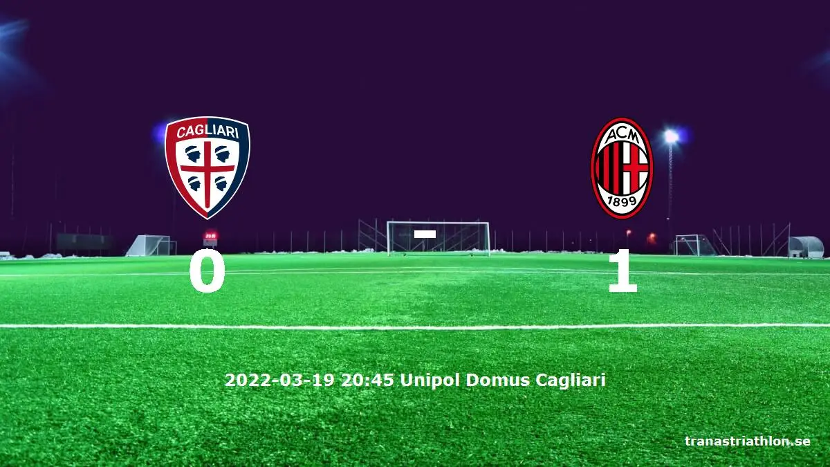 Cagliari mot AC Milan tidslinje och laguppställning