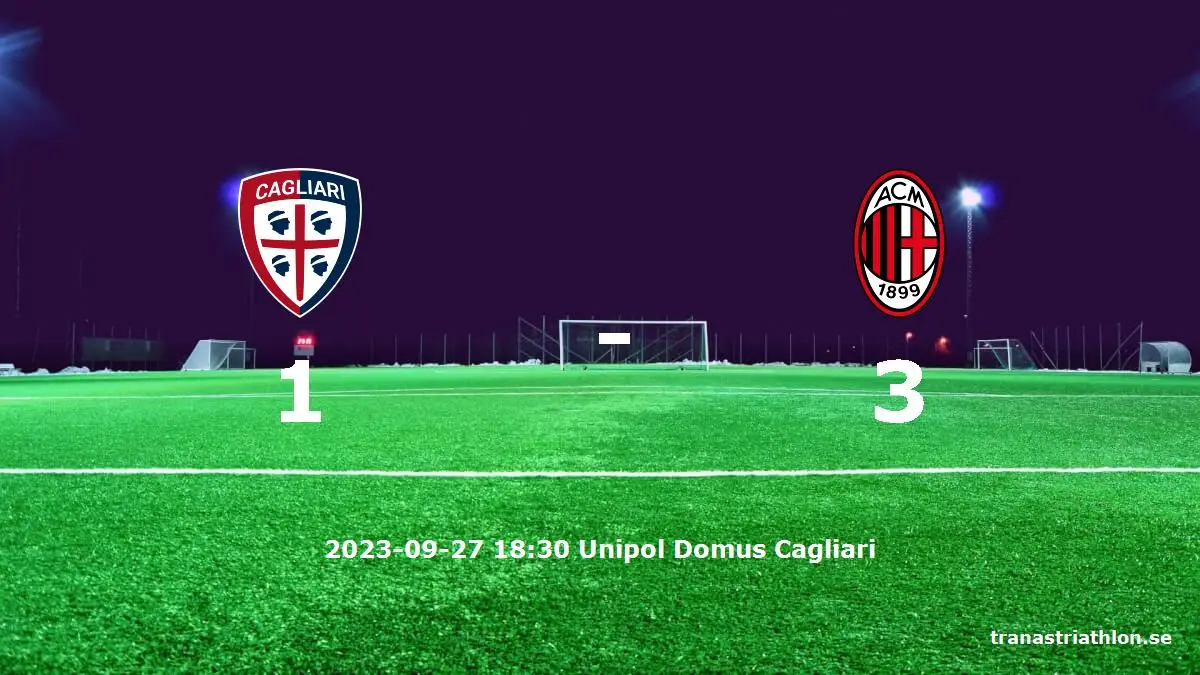 Cagliari mot AC Milan tidslinje och laguppställning