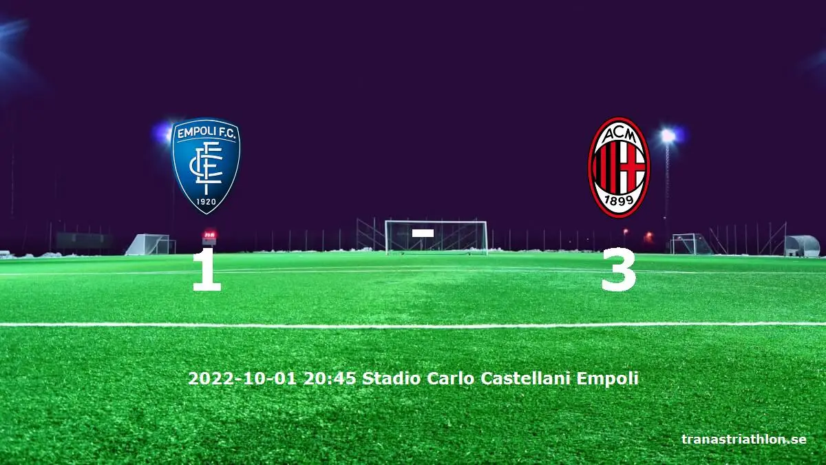 Empoli mot AC Milan tidslinje och laguppställning