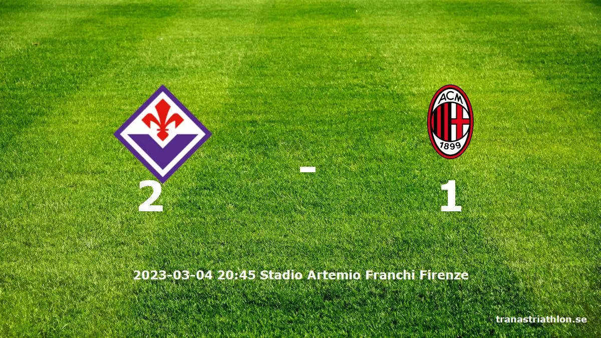 Fiorentina mot AC Milan tidslinje och laguppställning