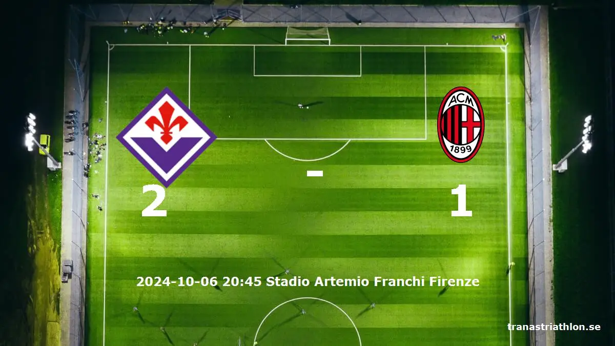 Fiorentina mot AC Milan tidslinje och laguppställning