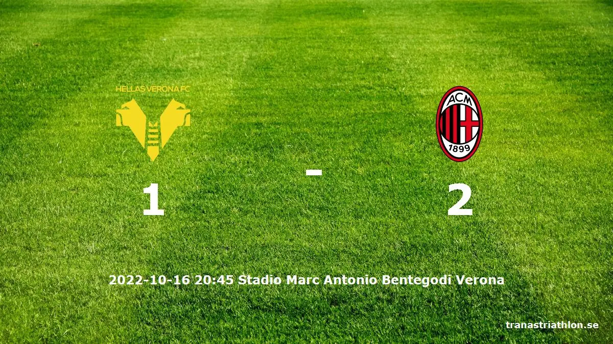 Hellas Verona mot AC Milan tidslinje och laguppställning