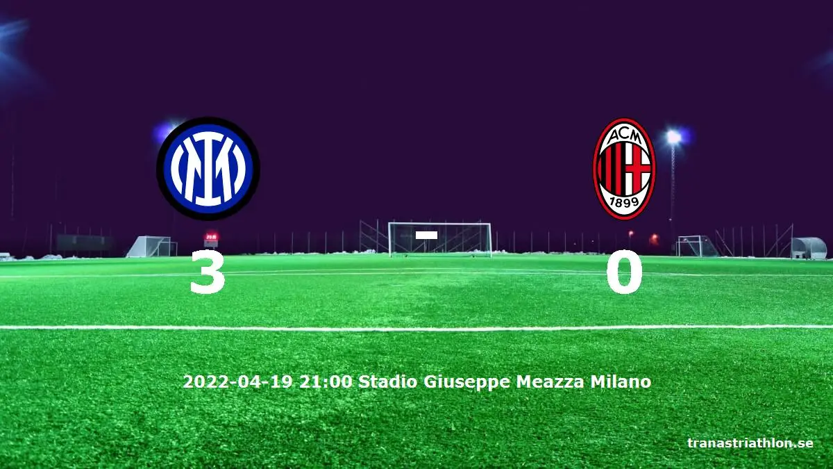 Internazionale mot AC Milan tidslinje och laguppställning