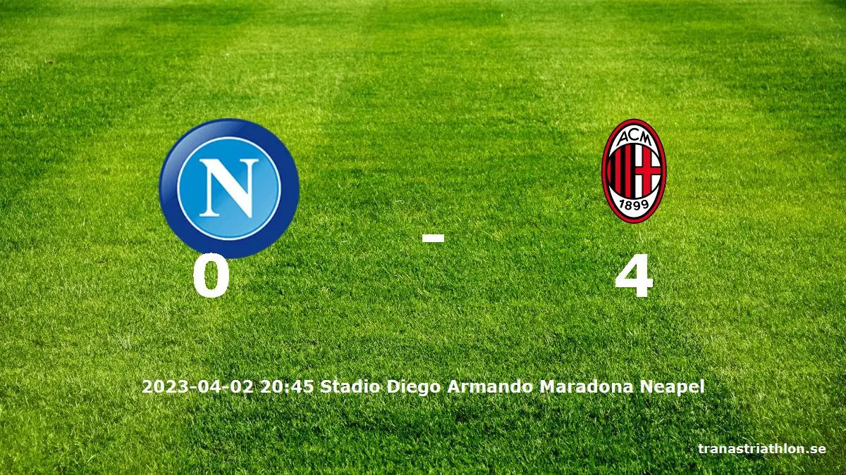 Napoli mot AC Milan tidslinje och laguppställning