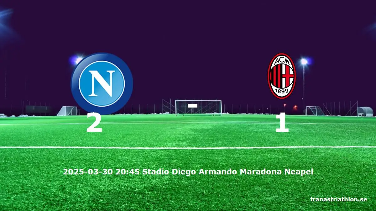 Napoli mot AC Milan tidslinje och laguppställning