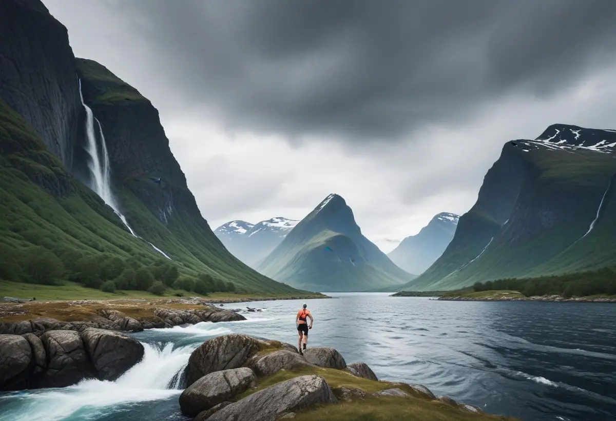 Norseman triathlon illustration