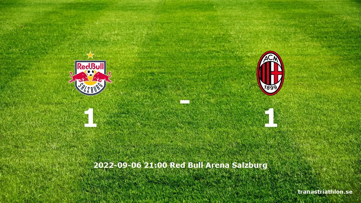 Red Bull Salzburg mot AC Milan tidslinje och laguppställning