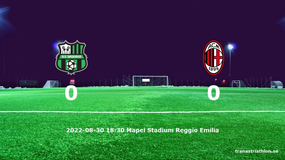 Sassuolo mot AC Milan tidslinje och laguppställning