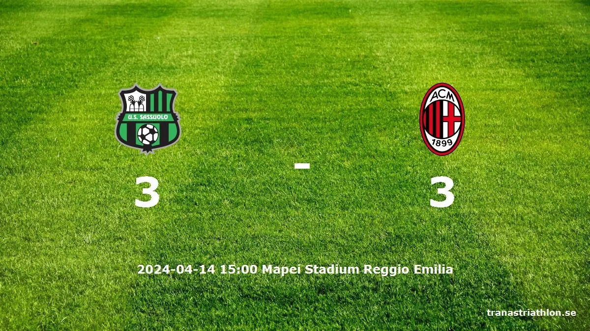 Sassuolo mot AC Milan tidslinje och laguppställning