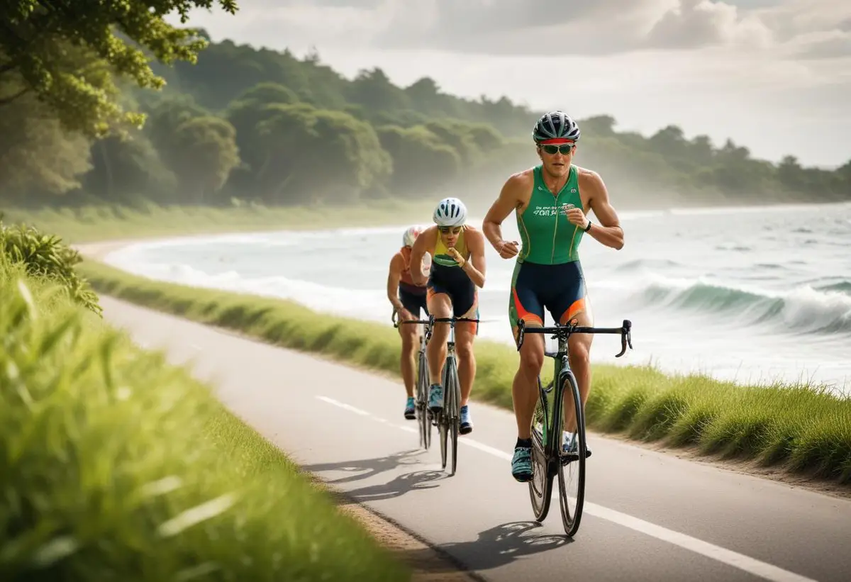 Sprinttriathlon illustration
