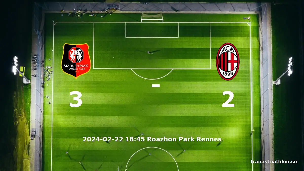 Stade Rennais mot AC Milan tidslinje och laguppställning