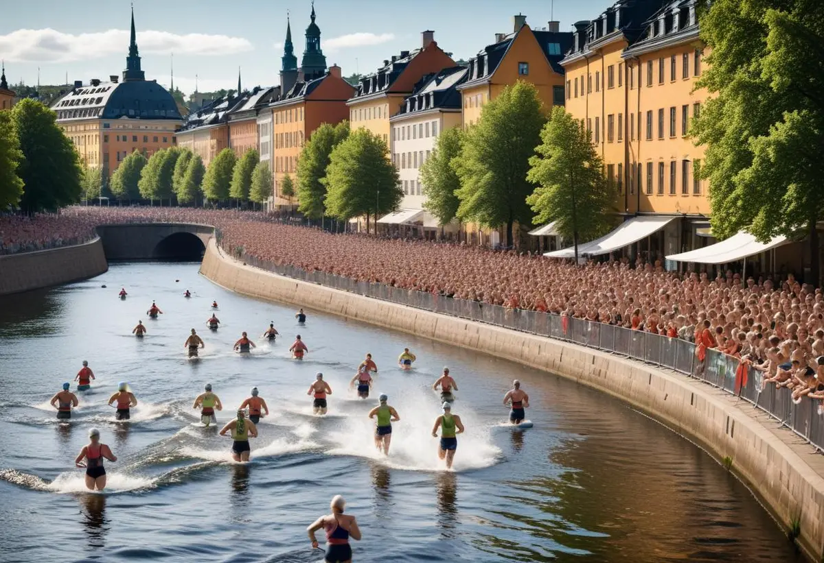 Stockholm City Triathlon illustration