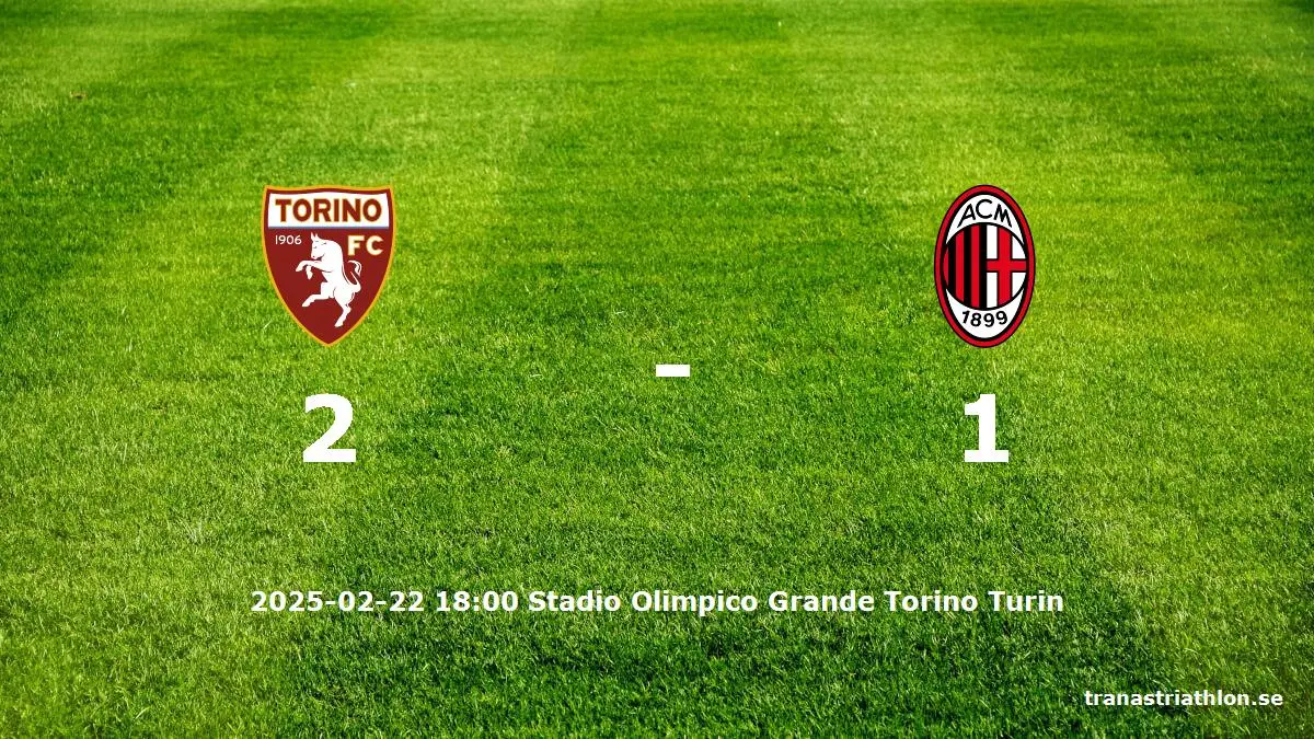 Torino mot AC Milan tidslinje och laguppställning