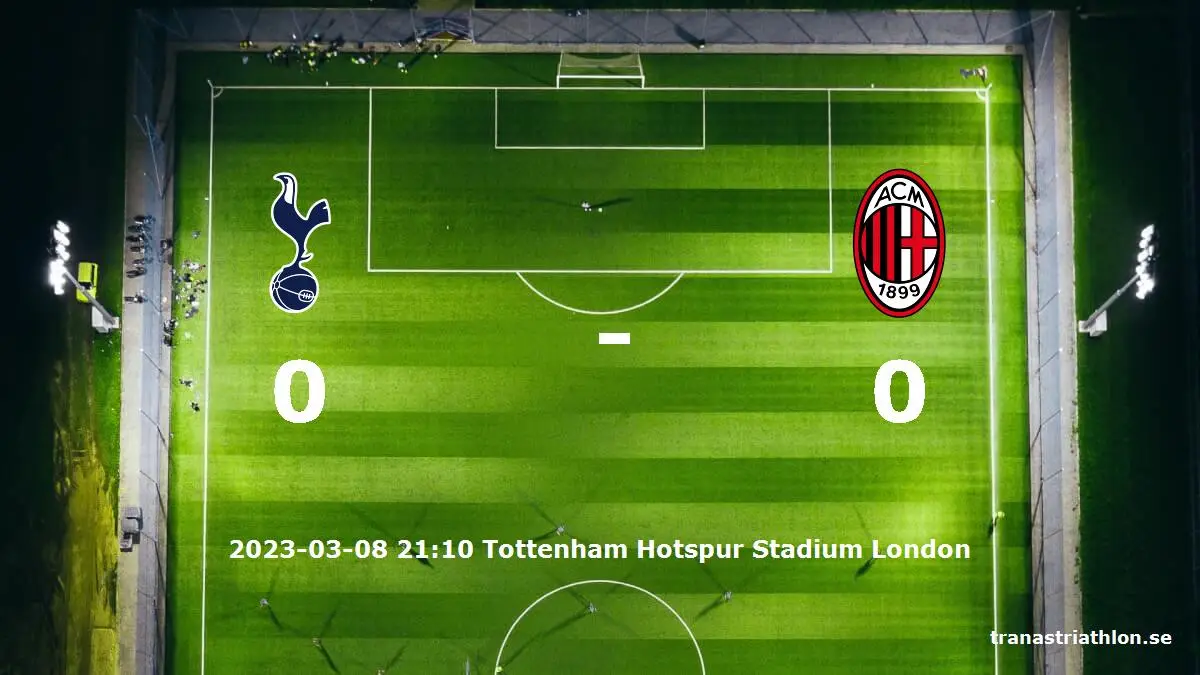 Tottenham Hotspur mot AC Milan tidslinje och laguppställning