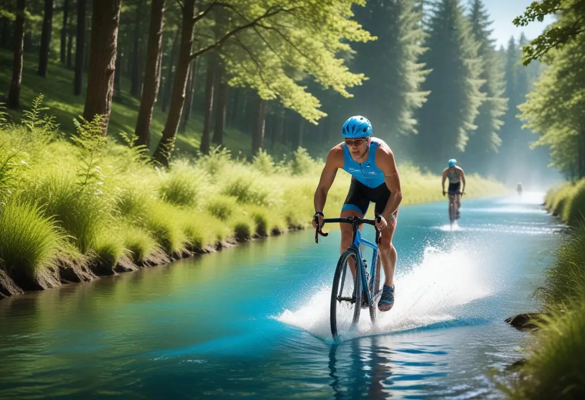 Hitta den perfekta triathlon dräkten för din nästa tävling illustration