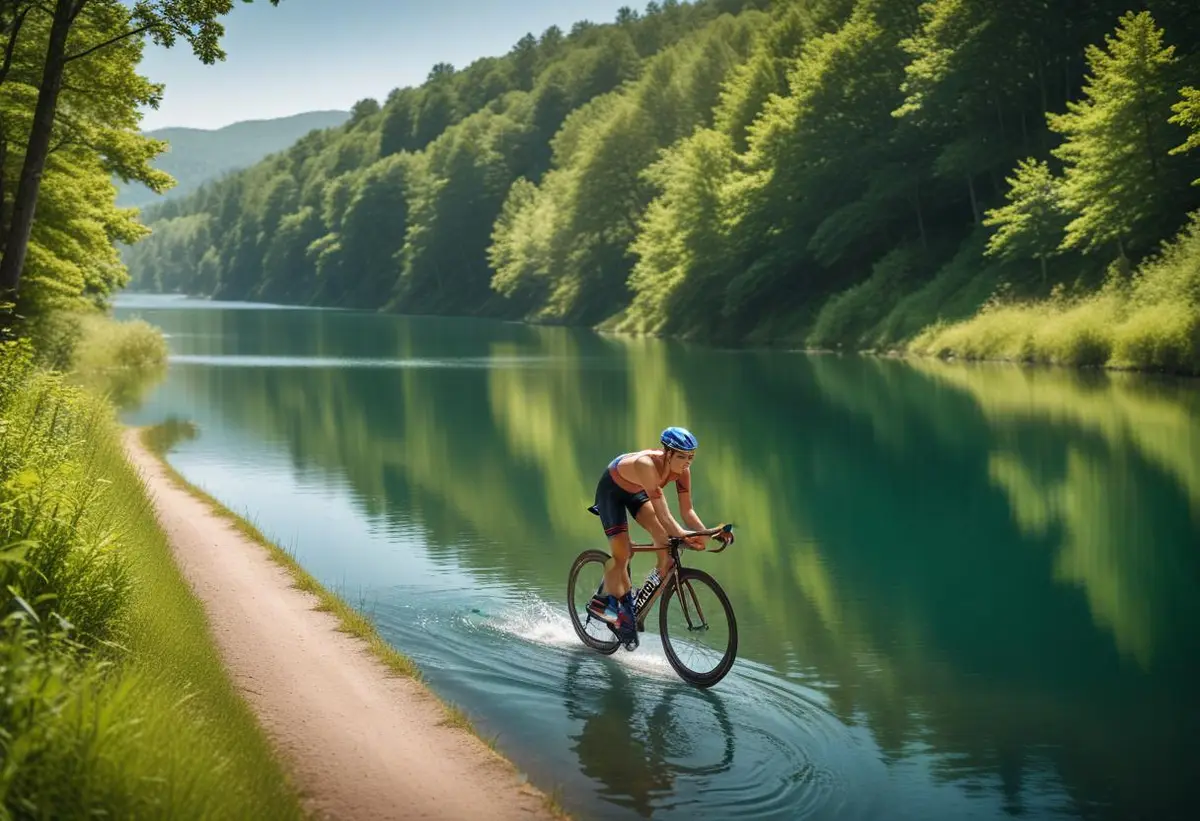 Triathlon ordning illustration