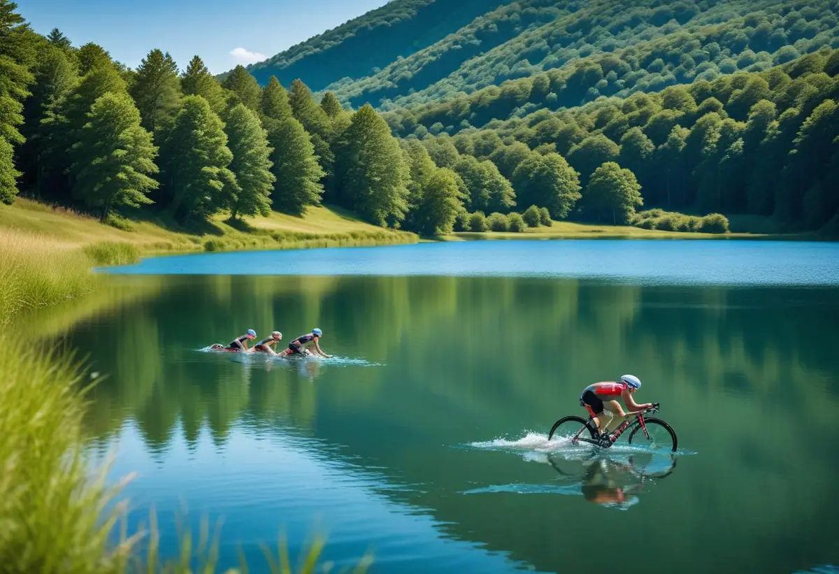 Triathlon i Säter illustration