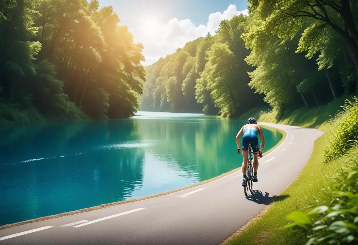 Träna för triathlon sprint och njut av utmaningen! illustration
