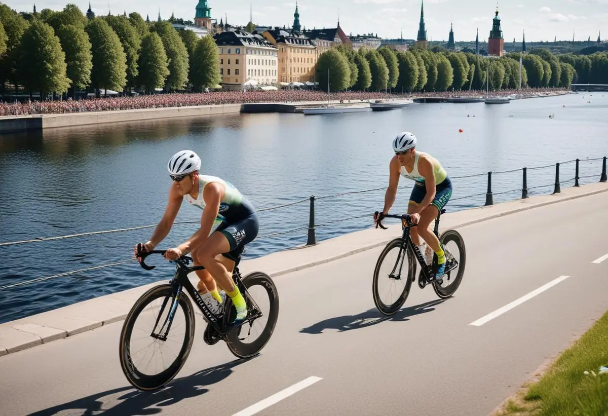 Triathlon Stockholm 2024 illustration