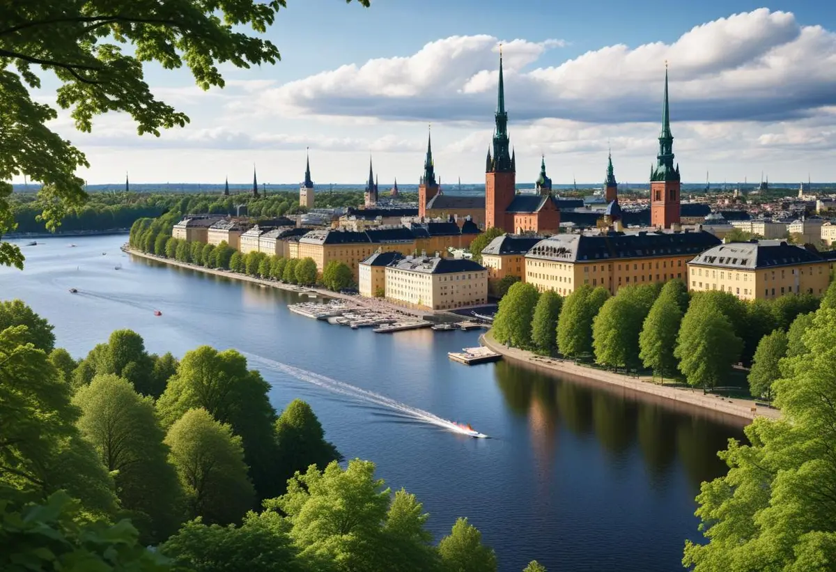 Triathlon i Stockholm illustration