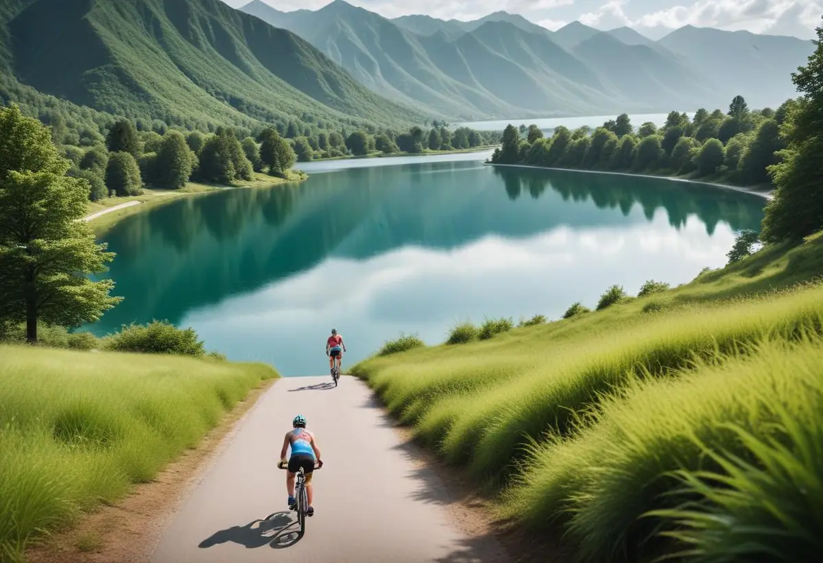 Hitta din perfekta triathlon träningsplan för en framgångsrik tävling illustration
