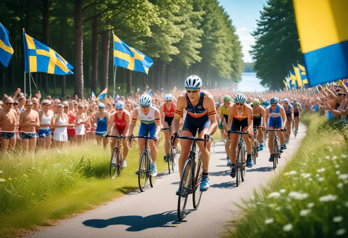 Vansbro triathlon 2024 illustration