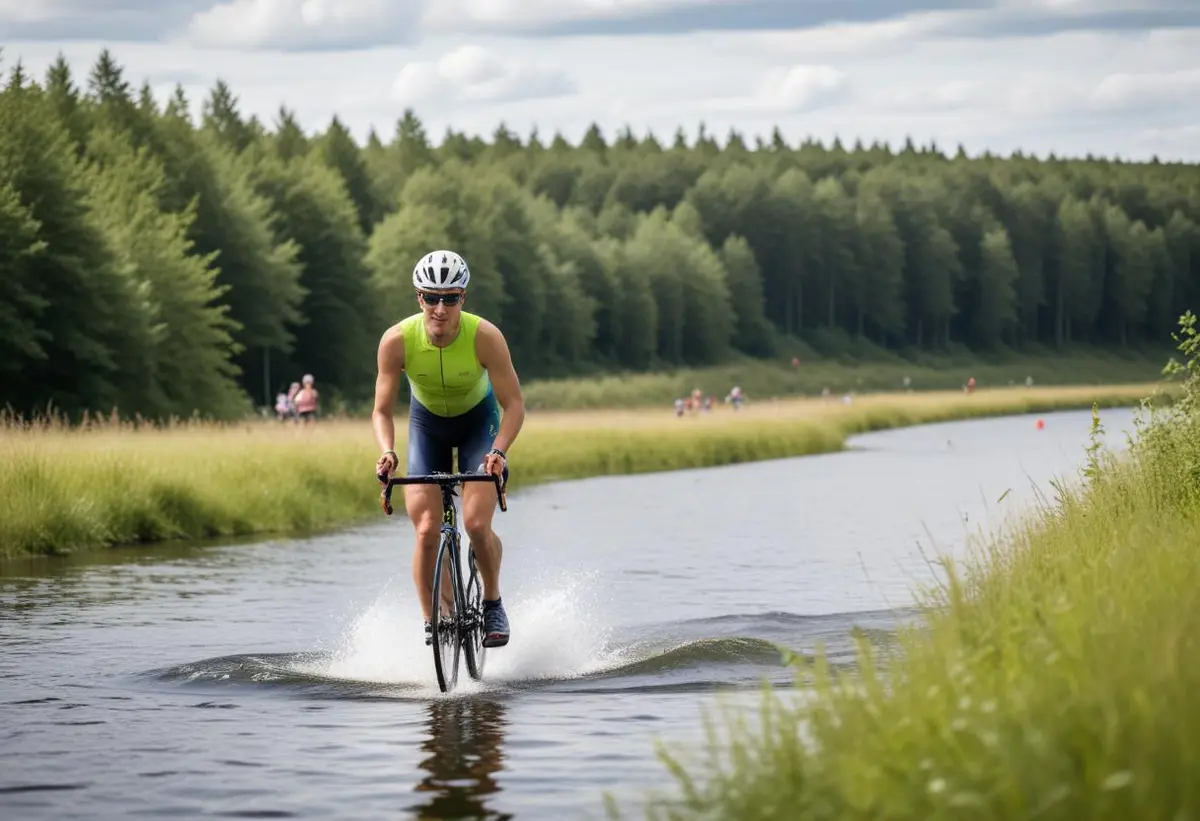 Vansbro triathlon illustration