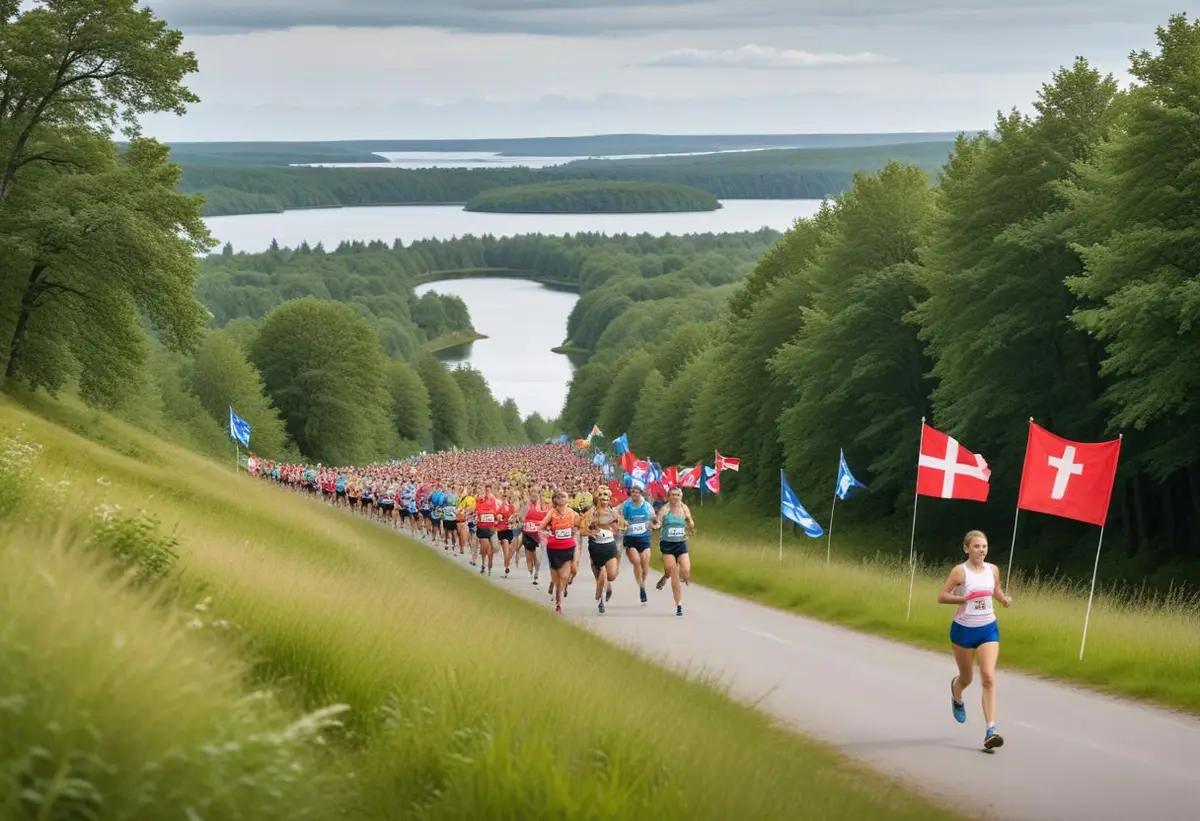 Växjö Marathon illustration