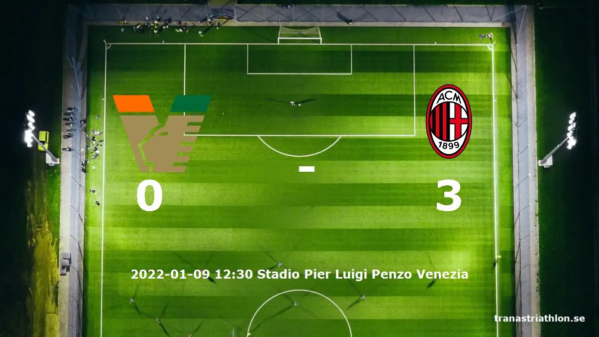 Venezia mot AC Milan tidslinje och laguppställning